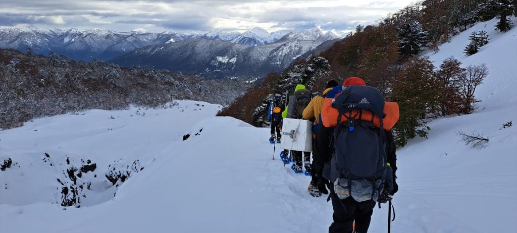 Imágenes del campamento instalado en una altitud de 2 mil metros y de la caminata hacia el lugar de la extracción a unos 2.400 msnm 
